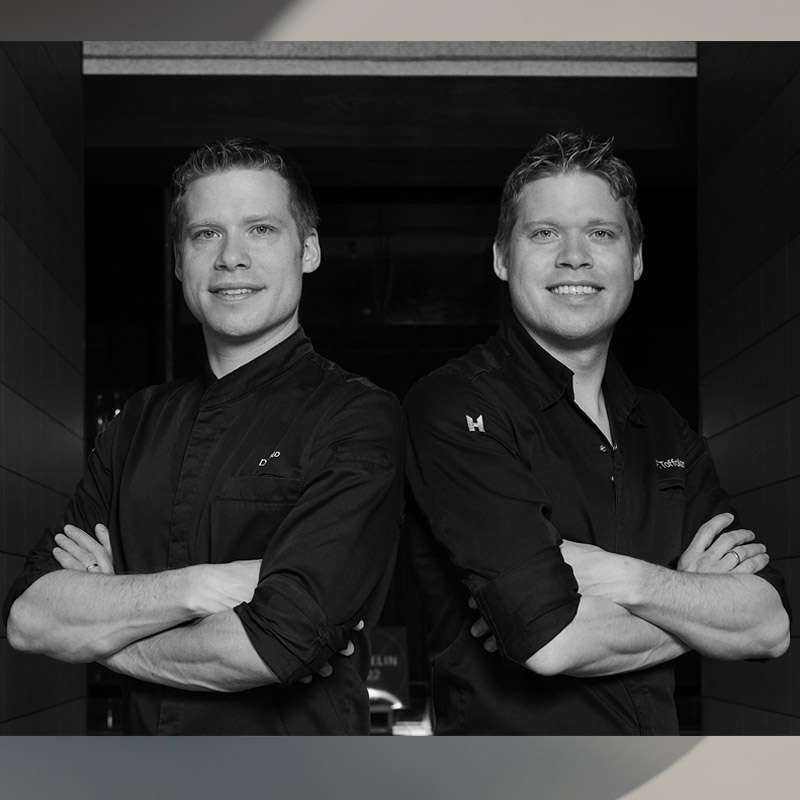 Dominik Sato & Fabio Toffolon-Two stars Michelin chefs at The Japanese Restaurant-Chedi Andermatt -Summer menu challenge by All4Chefs & Chefs Mag