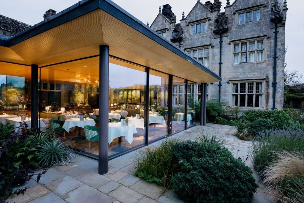 Martin-Carabott-Gravetye-Manor-Exterior-Evening-Spring-Collection-2026-by-All4Chefs