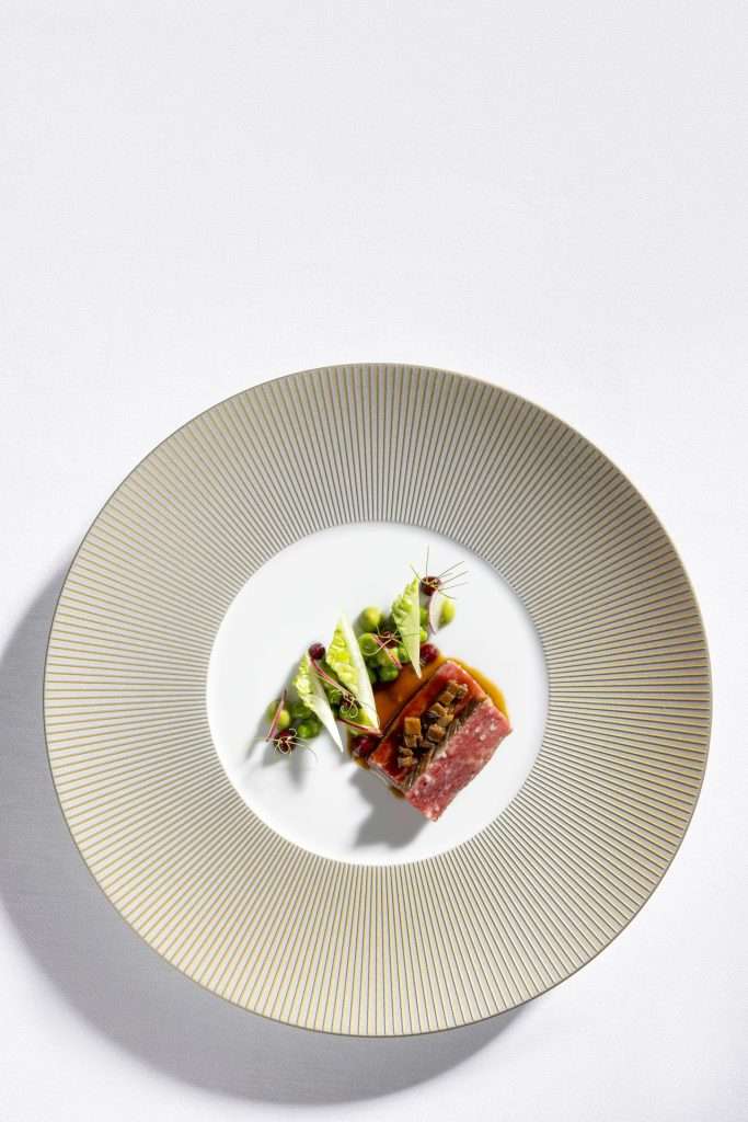 White Chocolate and Hazelnut Parfait by Chef Petr Kunc — Salabka, Prague — Summer Tables Collection 2026 by All4Chefs and Chefs MAG